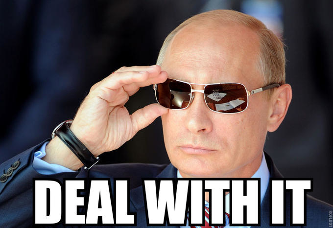 DEAL WITHIT Russia United States of America eyewear chin forehead sunglasses