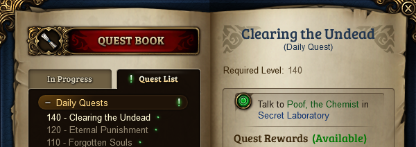 Quest Book and new Skills!